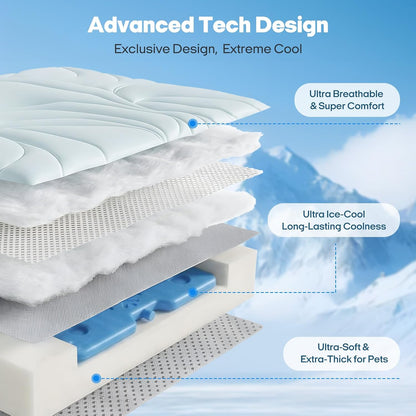 Ultimate Dog Cooling Mat 5.0 with Built-In Ice Pack – Stay Cool for Hours!