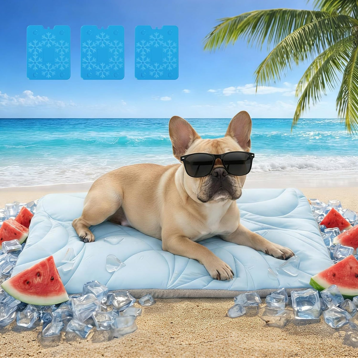 Ultimate Dog Cooling Mat 5.0 with Built-In Ice Pack – Stay Cool for Hours!