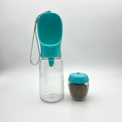 Ultimate 2-in-1 Pet Travel Bottle: Water & Food On the Go!