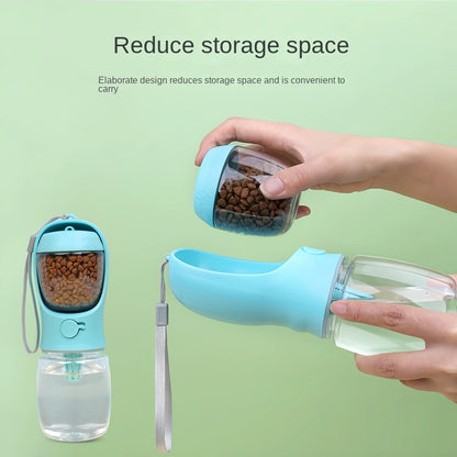 Ultimate 2-in-1 Pet Travel Bottle: Water & Food On the Go!